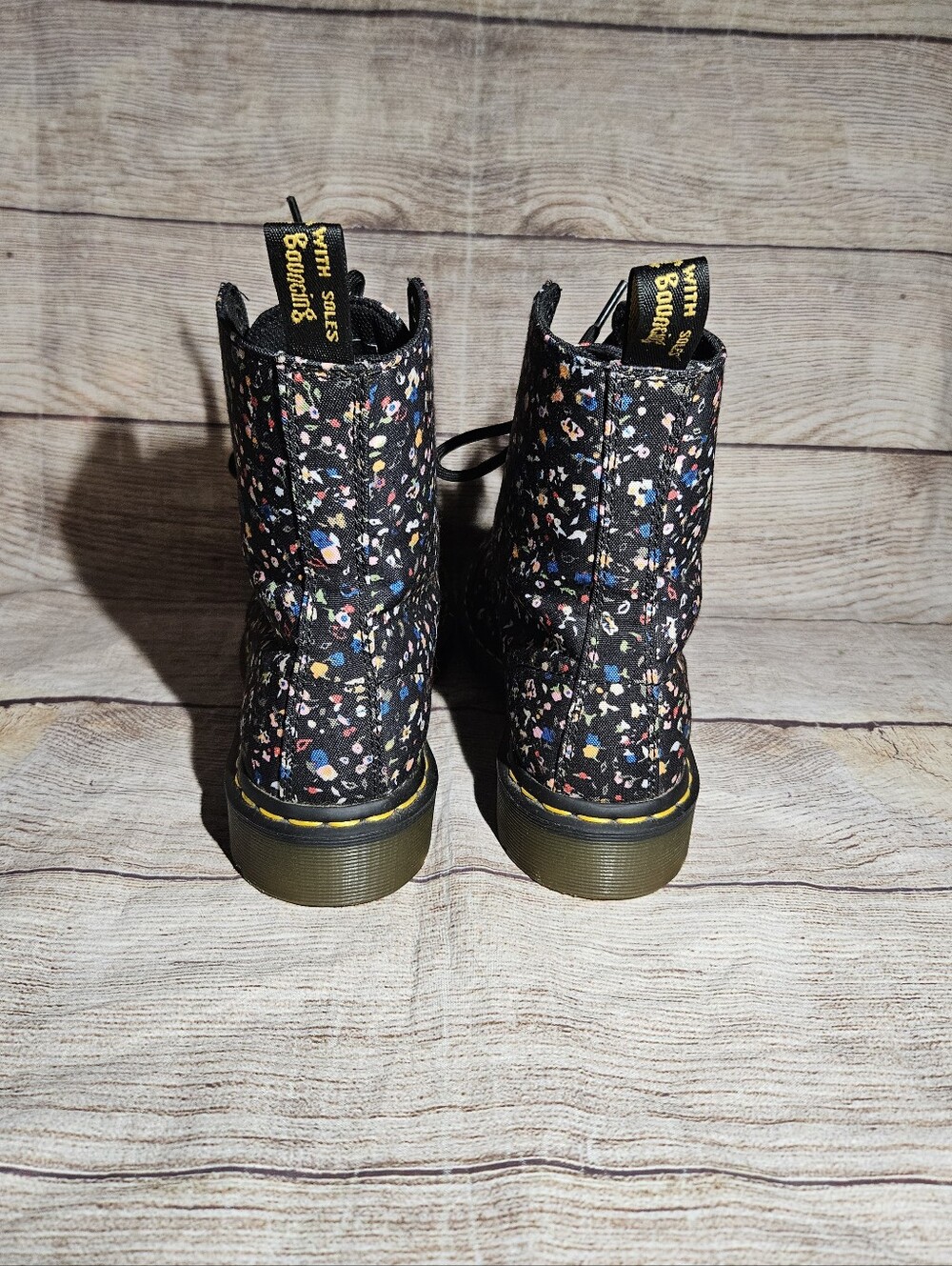 Dr Martens Page floral canvas 8 eye boots - Picture 5 of 10